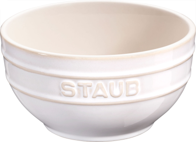 Miska okrągła Staub - 14 cm, Kość słoniowa