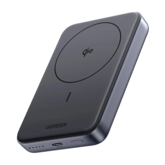 Powerbank magnetyczny 10000mAh Ugreen PB761, Qi2 15W, Magsafe + kabel USB-C (czarny) - 2
