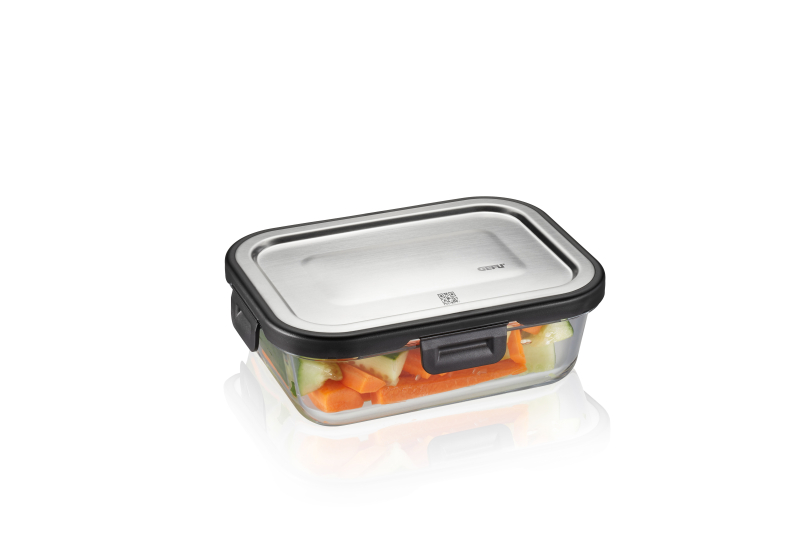  Gefu Milo rectangular glass food container, 600 ml