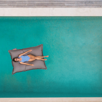 Fatboy Floatzac Gray Taupe floating pouffe 180x134 cm - 12