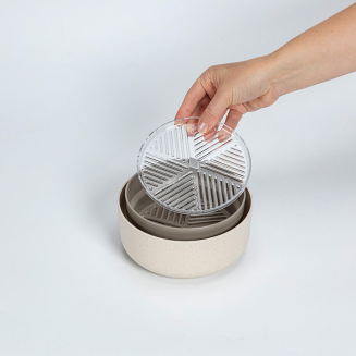 Kiełkownica Urbalive Microgreens beżowy 16 cm - 6