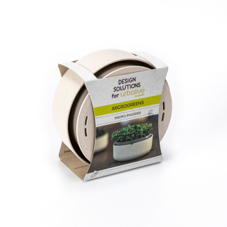 Kiełkownica Urbalive Microgreens beżowy 16 cm - 2