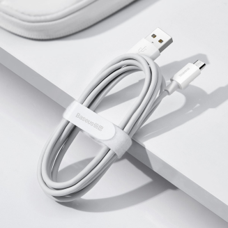  BASEUS Simple Wisdom USB-A-micro USB cable 1.5m 2pcs (white) - 8