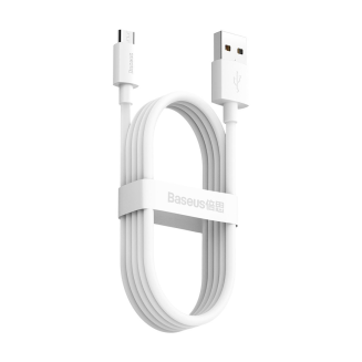  BASEUS Simple Wisdom USB-A-micro USB cable 1.5m 2pcs (white) - 5