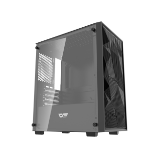  DARKFLASH M305 Mesh Fanless Computer Case (Black) - 5