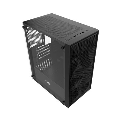  DARKFLASH M305 Mesh Fanless Computer Case (Black)