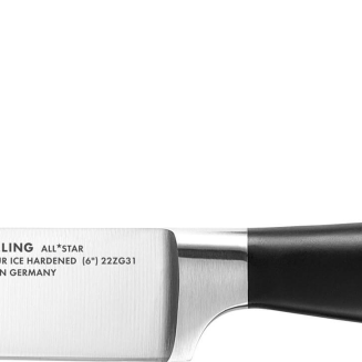 Zestaw 5 noży + nożyce w bloku samoostrzącym Zwilling All * Star Black&Silver - 2