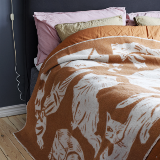 Koc Lapuan Kankurit KISSANPAIVAT cognac-white 130x180 cm - 2