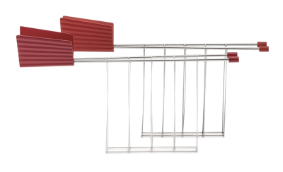 Zestaw 2 ramek do tostera Alessi Plissé Red