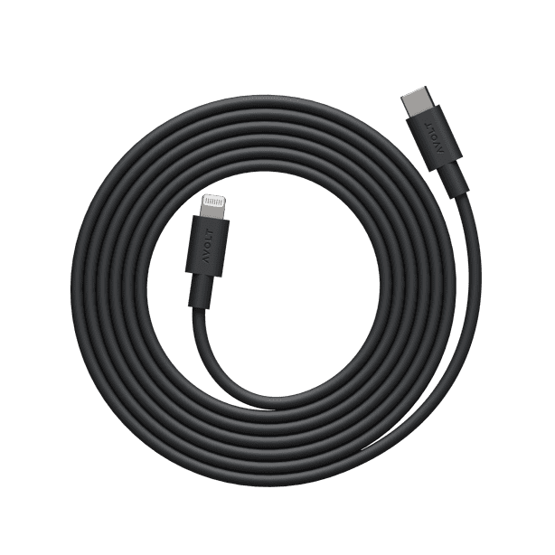 Kabel Avolt 1 USB C do ładowania Lightning (MFi) 2 m czarny