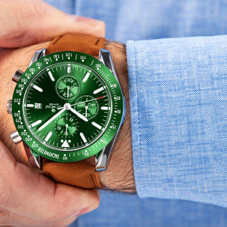 Zegarek Męski Giewont Chronograph Sapphire Brązowo Zielony GW8720-A3 - 4