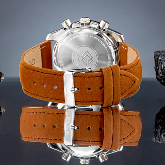 Zegarek Męski Giewont Chronograph Sapphire Brązowo Zielony GW8720-A3 - 6