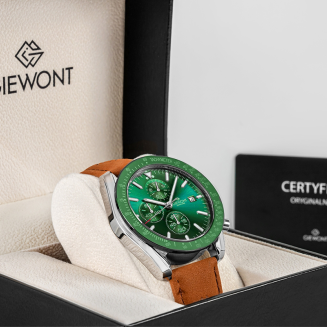 Zegarek Męski Giewont Chronograph Sapphire Brązowo Zielony GW8720-A3 - 8