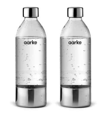  Set of 2 PET bottles for Aarke carbonators 1000 ml