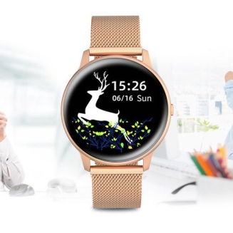 Damski SMARTWATCH G.Rossi SW015-4 Różowe złoto - 15