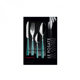 Zestaw sztućców obiadowych Casa Bugatti Glamour Caladon Green 24 szt. - 3