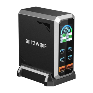Ładowarka sieciowa Blitzwolf BW-S31 2xUSB-A, 4xUSB-C, PD, 240W - 2