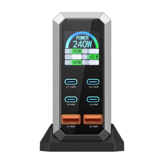 Ładowarka sieciowa Blitzwolf BW-S31 2xUSB-A, 4xUSB-C, PD, 240W - 4