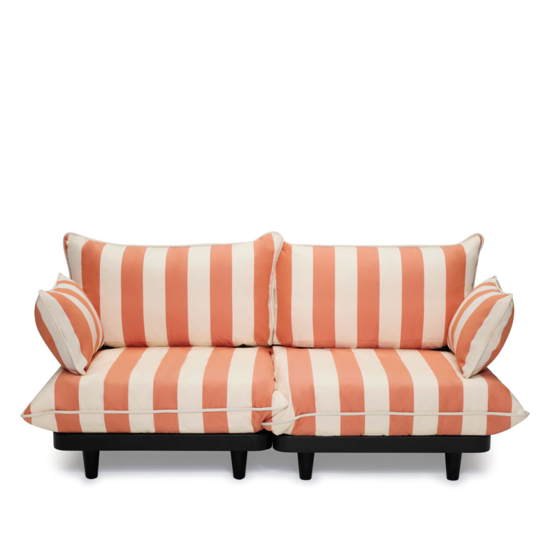  Fatboy Paletti Lounge Sofa Stripe Orange Creme | PROMOTION: FREE COVER!