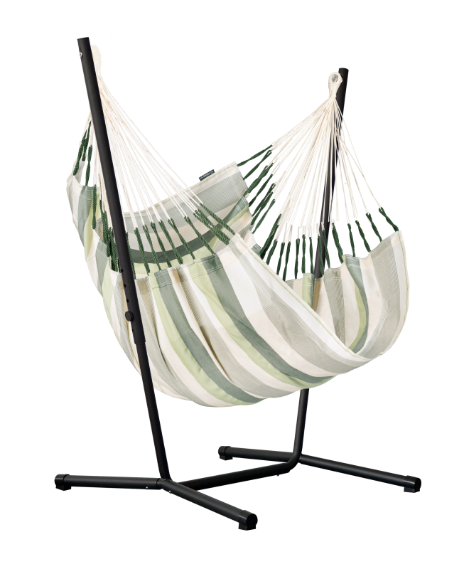 Fotel hamakowy ze stojakiem La Siesta Fiji Outdoor Cedar Comfort