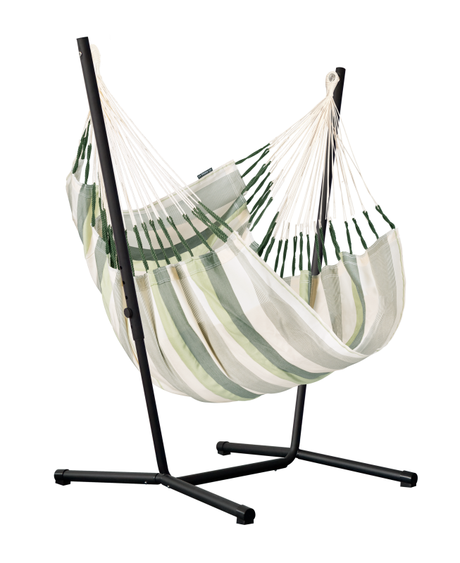 Fotel hamakowy ze stojakiem La Siesta Fiji Outdoor Cedar Comfort