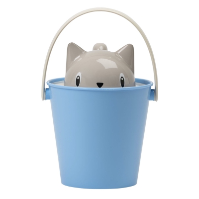 Pojemnik na suchą karmę United Pets Crick szaro-niebieski