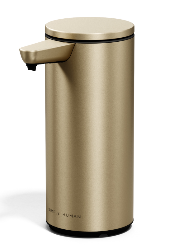 Dozownik automatyczny do mydła Simplehuman 266 ml matowe złoto