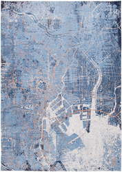 Dywan Louis de Poortere Cities Collection TOKYO Conductive Blue