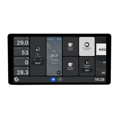  6.95” Shelly Wall Display X2i WiFi/BLU Control Panel (Silver)