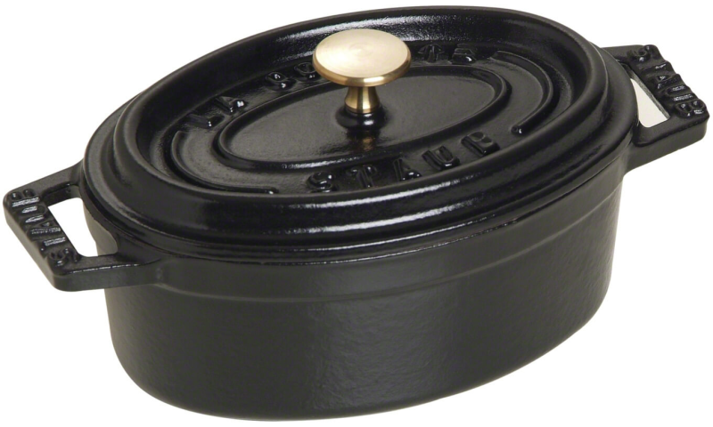 Mini garnek żeliwny owalny Staub - 250 ml, Czarny | JESIENNA PROMOCJA