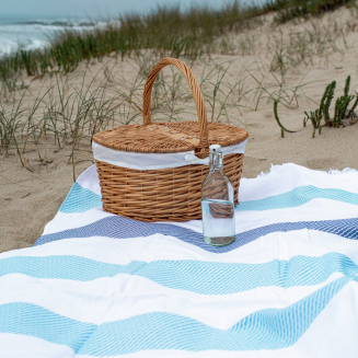 Ręcznik plażowy Bricini Crete Navy 90x180 cm - 3