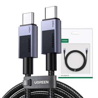 Kabel USB-C do USB-C Ugreen L513, 240W PD (szary) 2m - 2