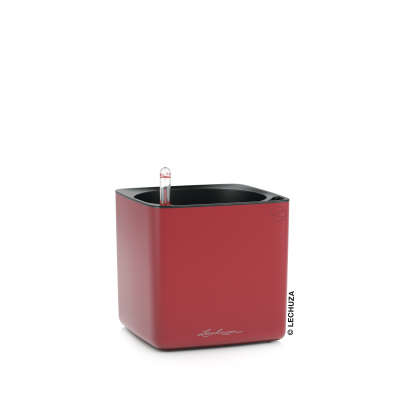 Doniczka Lechuza Cube Premium 14 | 16 czerwony mat