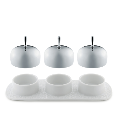 Alessi Dressed triple jam container