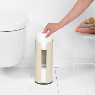 Pojemnik na papier toaletowy Brabantia ReNew Soft Beige - 4