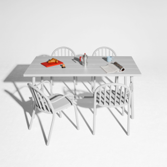 Stół ogrodowy Fatboy Fred's Table Medium Light Grey 170x90x76 cm - 15