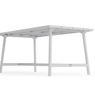 Stół ogrodowy Fatboy Fred's Table Medium Light Grey 170x90x76 cm - 4