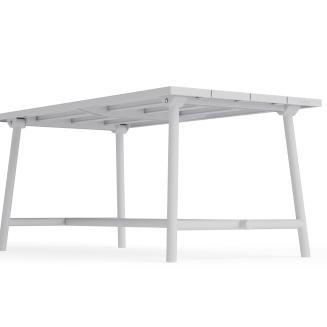 Stół ogrodowy Fatboy Fred's Table Medium Light Grey 170x90x76 cm - 4