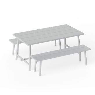 Stół ogrodowy Fatboy Fred's Table Medium Light Grey 170x90x76 cm - 10