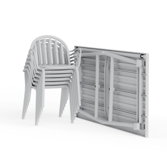 Stół ogrodowy Fatboy Fred's Table Medium Light Grey 170x90x76 cm - 6