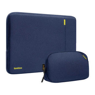  TOMTOC Defender-A13 Laptop Sleeve + 14'' Case Set (Navy Blue) - 2