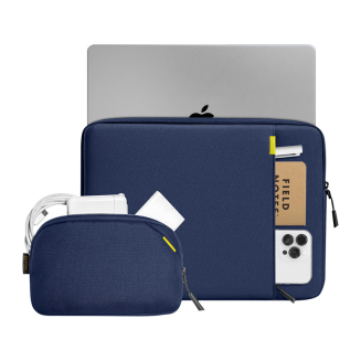  TOMTOC Defender-A13 Laptop Sleeve + 14'' Case Set (Navy Blue) - 6