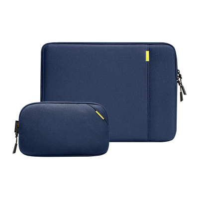  TOMTOC Defender-A13 Laptop Sleeve + 14'' Case Set (Navy Blue)