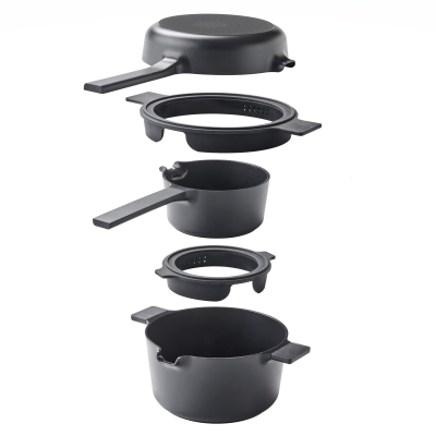 Zestaw garnków Brabantia Compact Black
