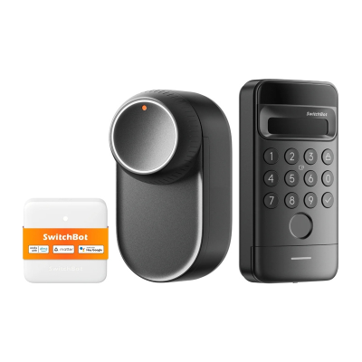 Zamek inteligentny SWITCHBOT Lock Ultra + Hub Mini Matter + Vision