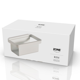 Półka łazienkowa głęboka Zone Denmark Rim White - 5