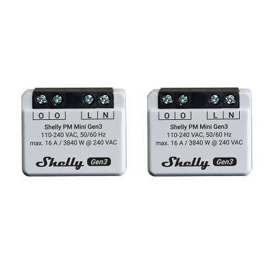 Sterownik SHELLY PM Mini Gen3 Wi-Fi/Bluetooth 2szt