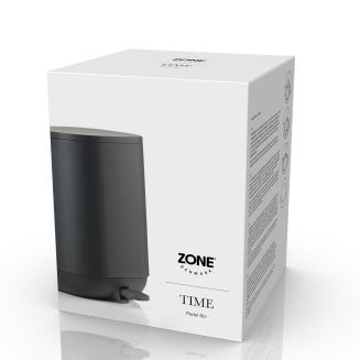 Kosz łazienkowy Zone Denmark Time Black 3l - 2