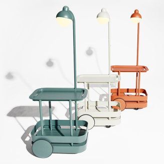 Stolik barowy Fatboy Jolly Trolley Light Grey - 8