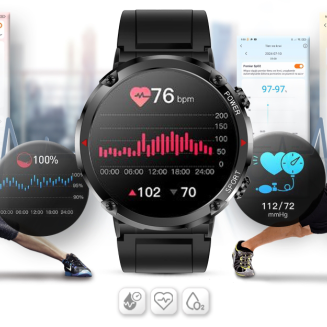 Smartwatch Gravity GT21-7 + Czarny Pasek Silikonowy - 16
